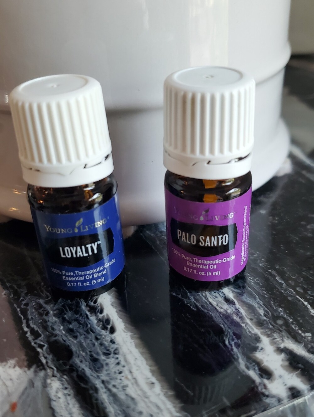 Young Living Loyalty & Palo Santo Essential Oil Duo - opened